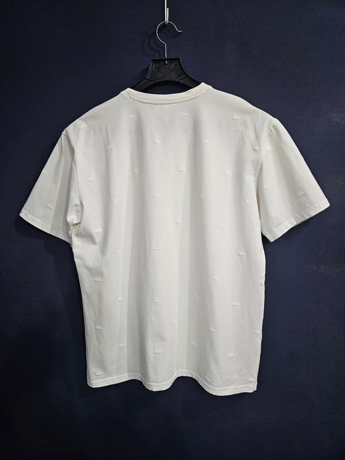 라코스테 스포츠 로고패턴 화이트 남성 110 반팔티  상품이미지2