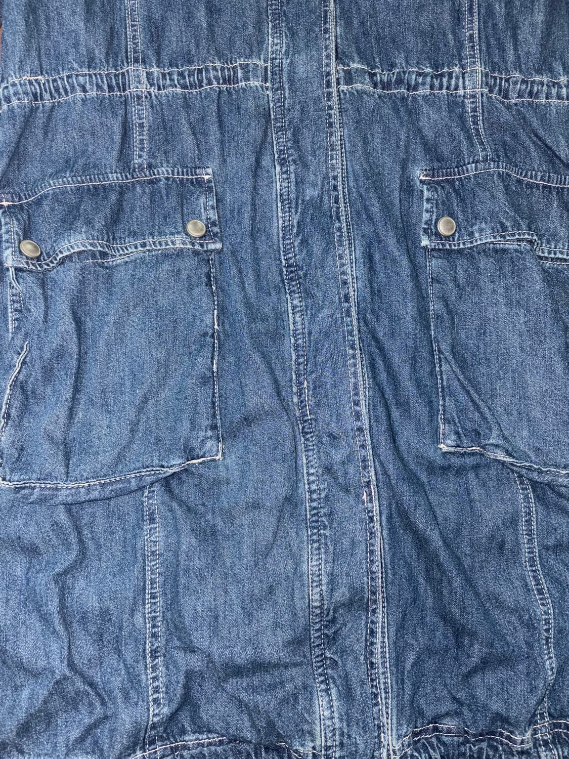 블루 데님 빈티지 코트 자켓 상품이미지4