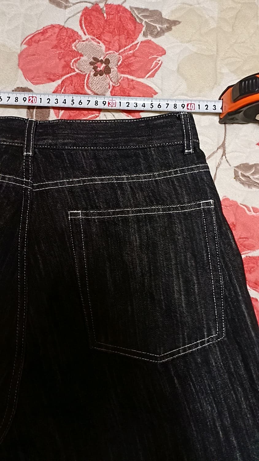 데이 와이드블랙팬츠 31인치 기장110 상품이미지6