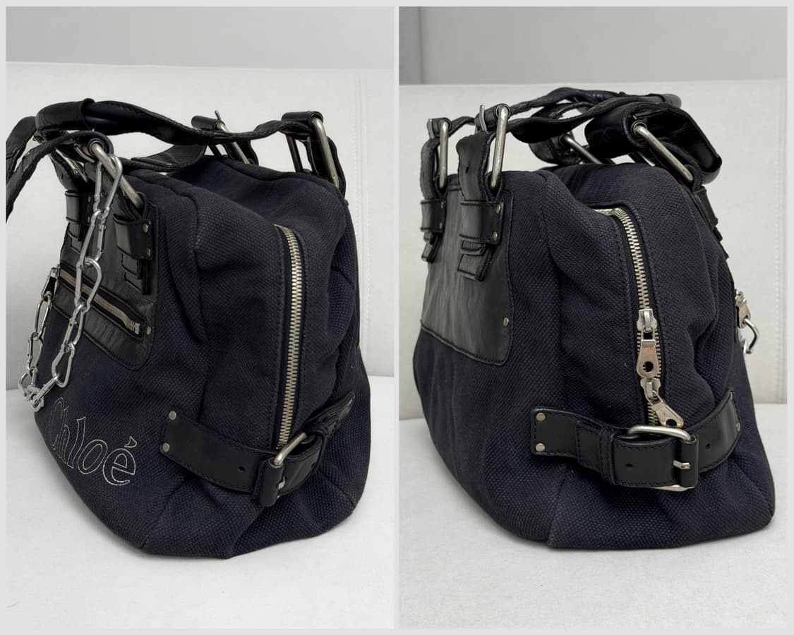 끌로에 로고 캔버스 숄더백 상품이미지4