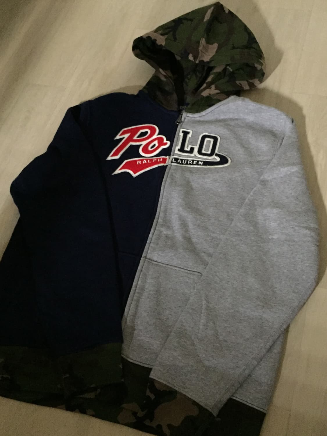 폴로 카모 후드집업 상품이미지2