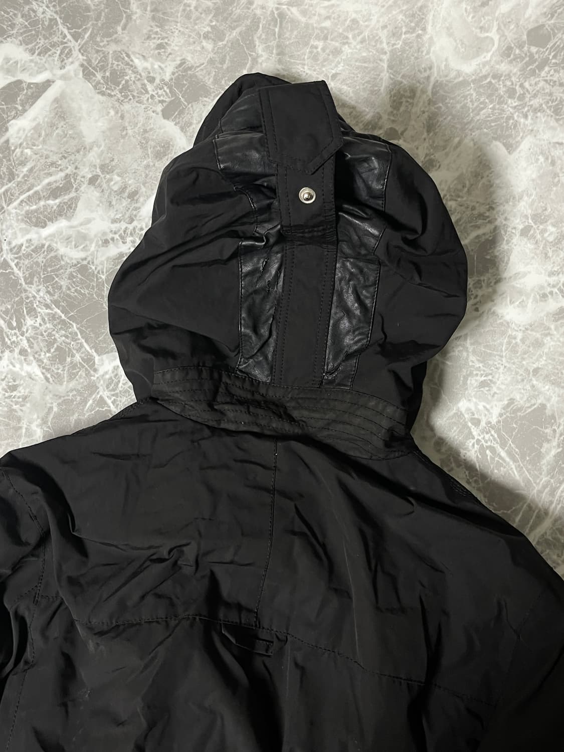 leather stitch hoody jacket 상품이미지8