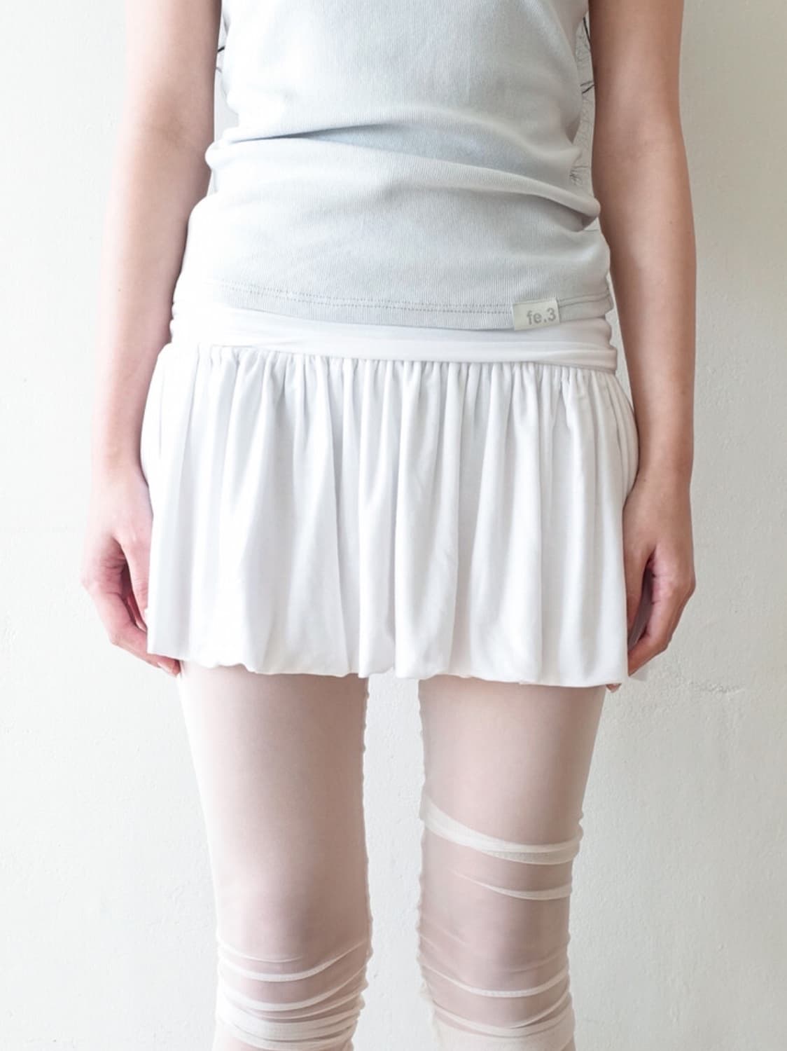 샵페어리 yuzu skirt (white) 상품이미지1