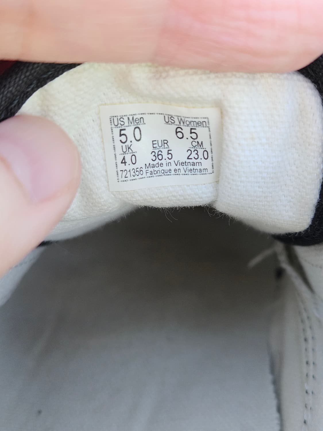 반스 올드스쿨 팝폭싱 블랙 캔버스 230 상품이미지10