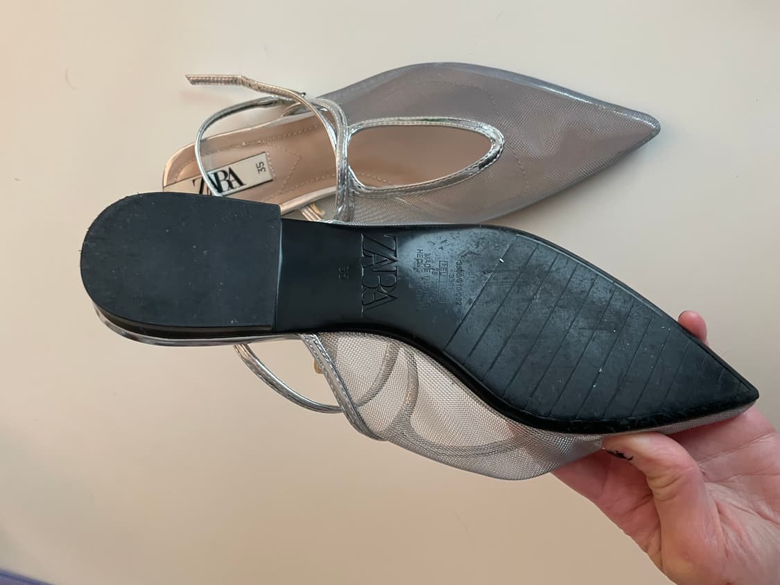 자라 실버 샌들 (35/225-30) 상품이미지3