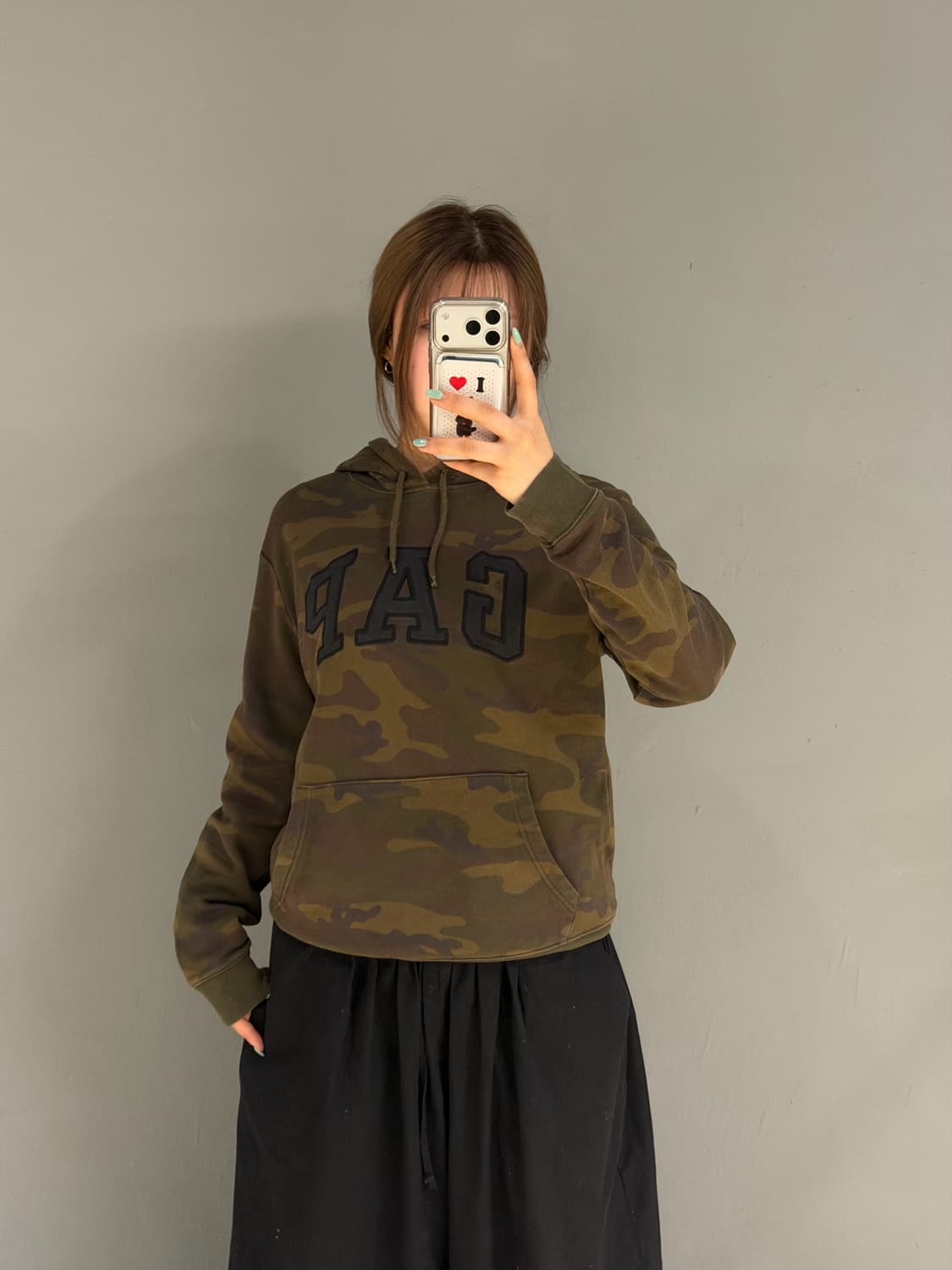 Gap camo pattern hoodie 상품이미지2