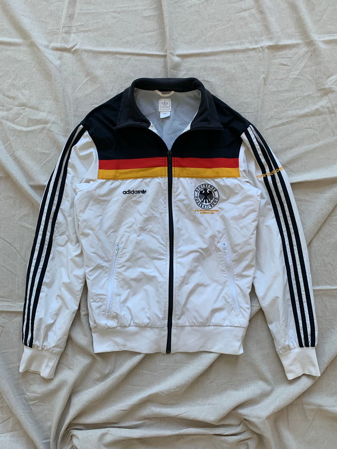아디다스 00년대 올드스쿨 독일 국대 바람막이 져지 자켓 상품이미지6