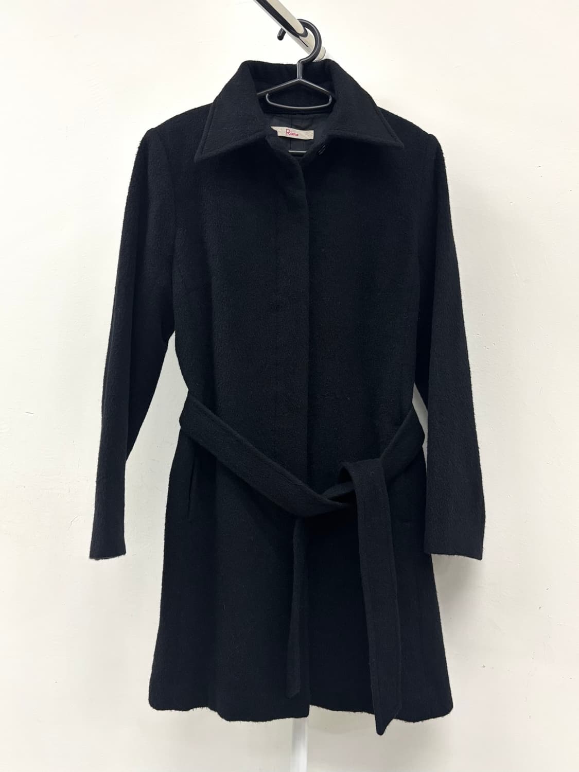 빈티지 블랙 울 앙고라 코트 상품이미지6