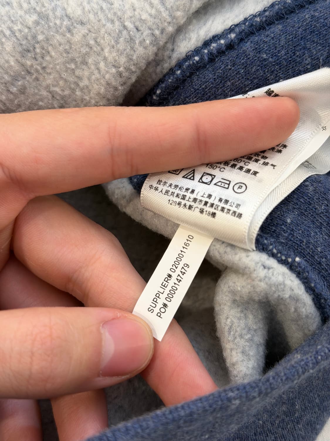 폴로 랄프로렌 포니 후드집업 인디고 블루 상품이미지6