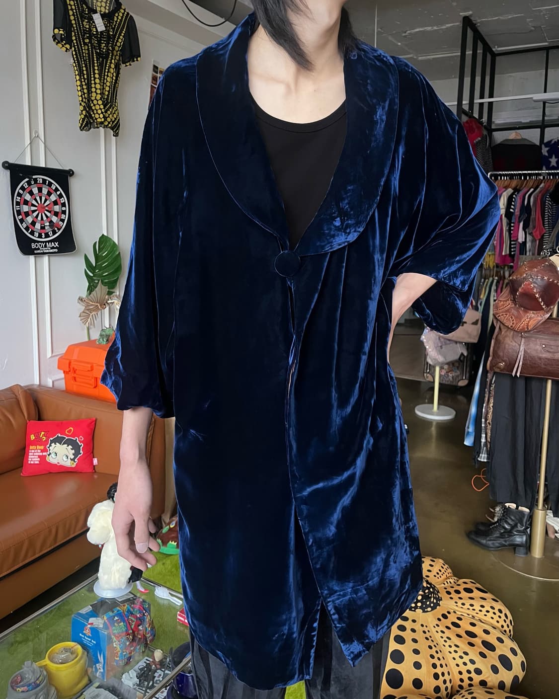 ~1990s MITSUKOSHI Velour Hanten Robe 상품이미지2