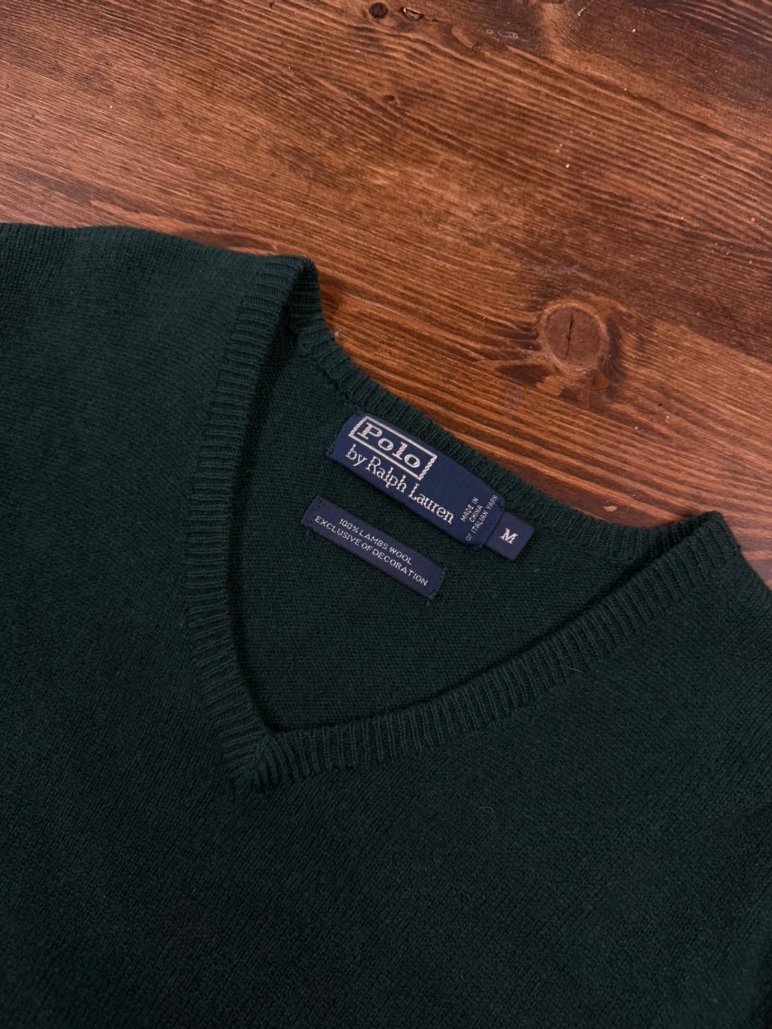 폴로 랄프로렌 램스울 브이넥 니트 100 상품이미지7