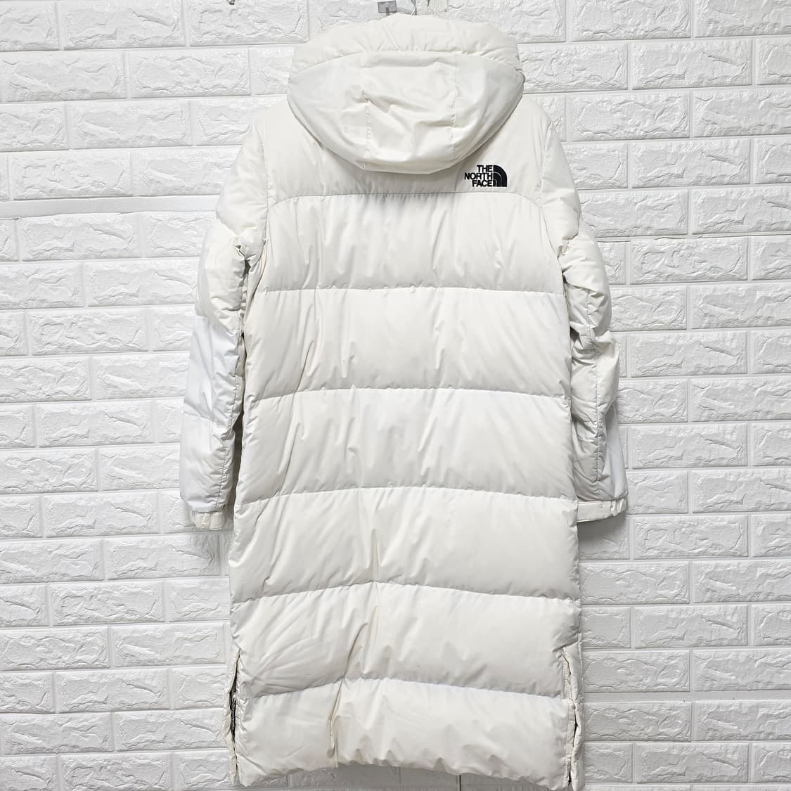 택포) 노스페이스 화이트 롱패딩 M 상품이미지4