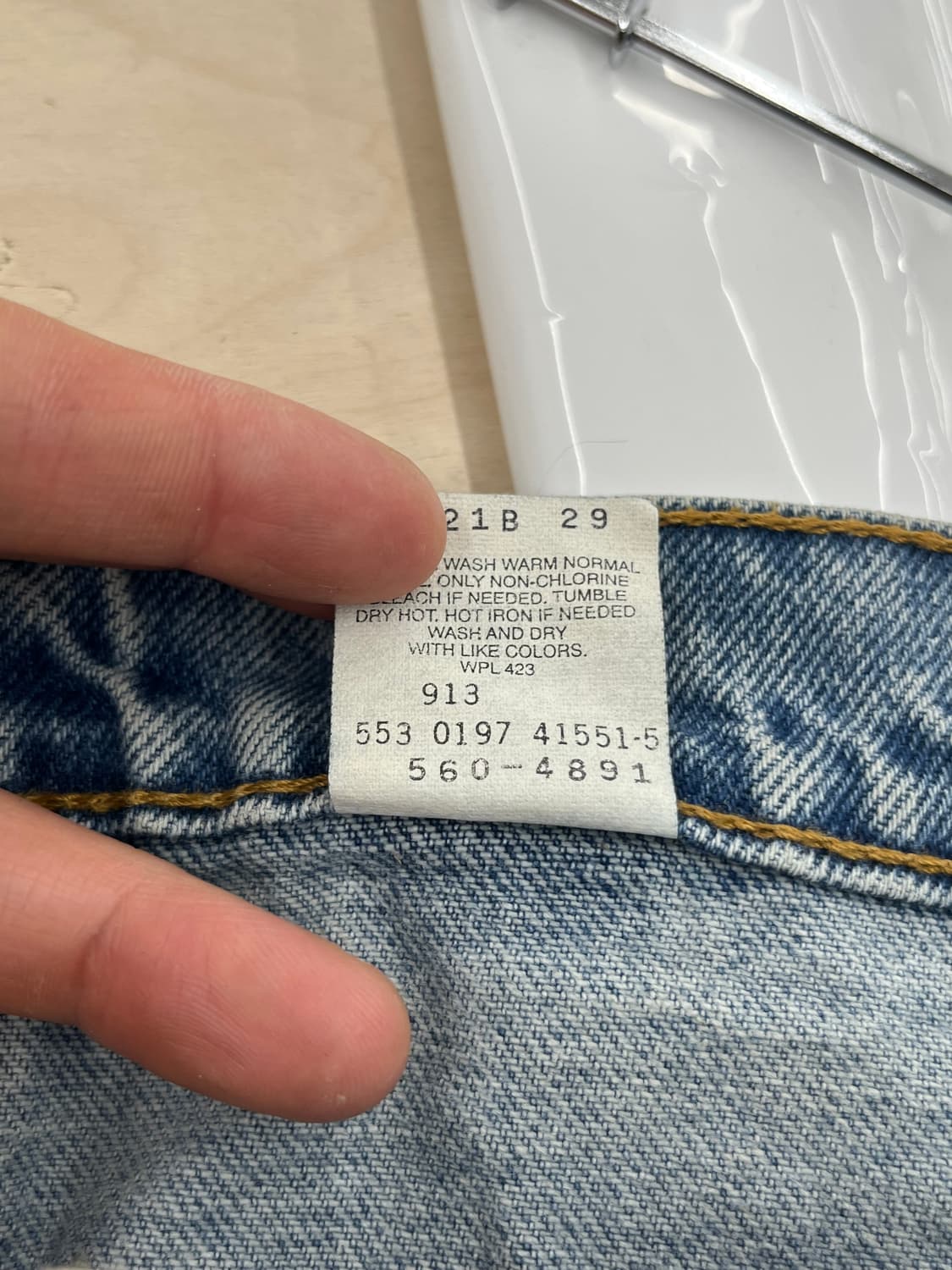 37) 90's USA MADE LEVIS 560 DENIM 상품이미지8