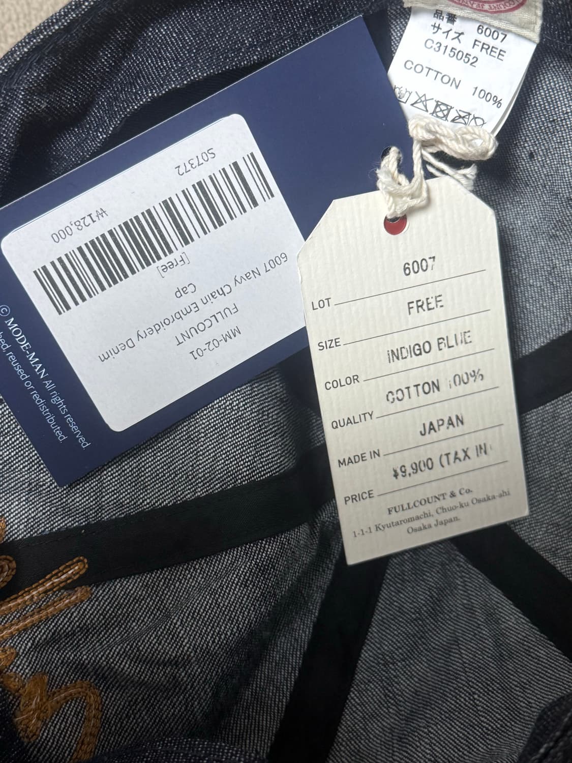 풀카운트 볼캡 택채 새상품 상품이미지4