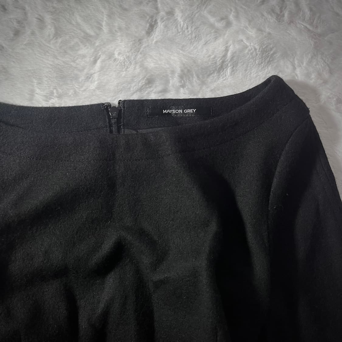 mayson grey 오네갸루 회색 호피 울 원피스 상품이미지2