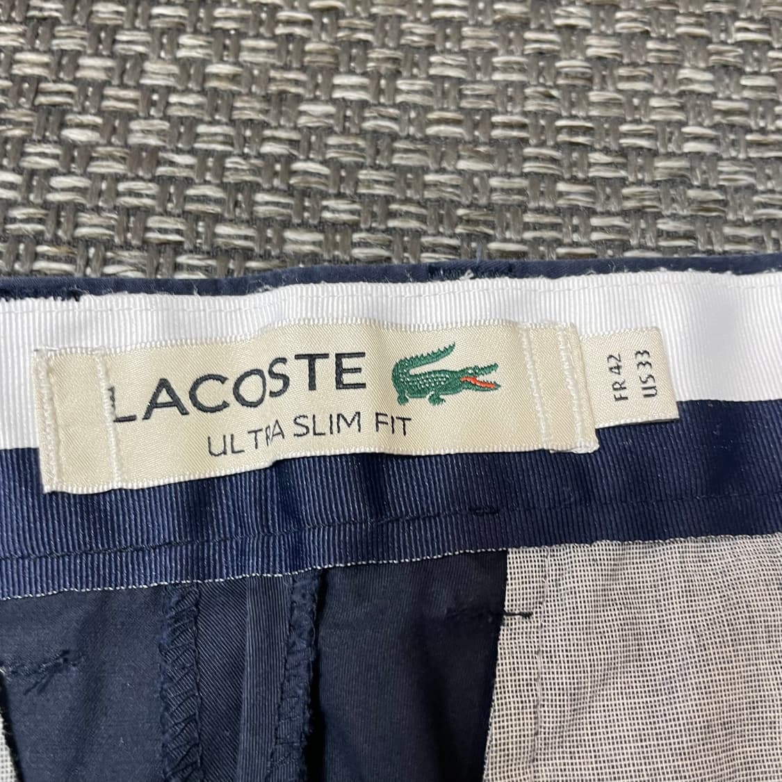 (35) 라코스테 네이비 울트라 슬림핏 치노 팬츠 상품이미지5