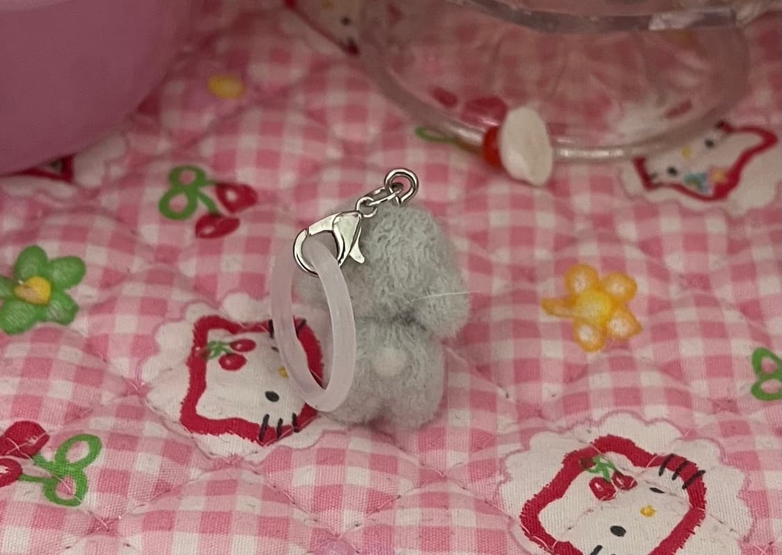 미니 비숑 마스코트 메지루시 키링 스트랩 일본 가챠 인형 실바니안 강아지 상품이미지2