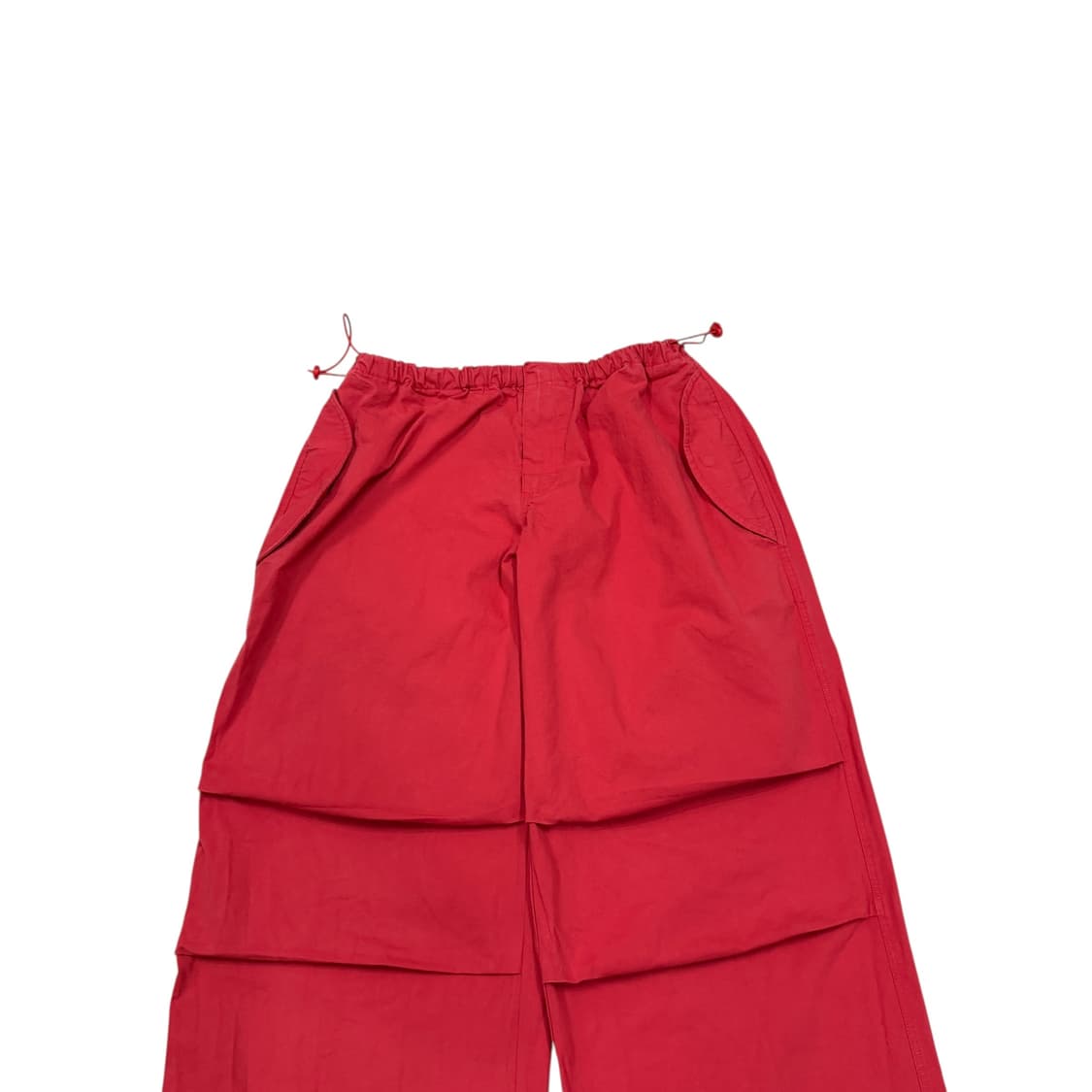 에즈이프캘리 파라슈트 코튼 카고팬츠 바지 레드 상품이미지2