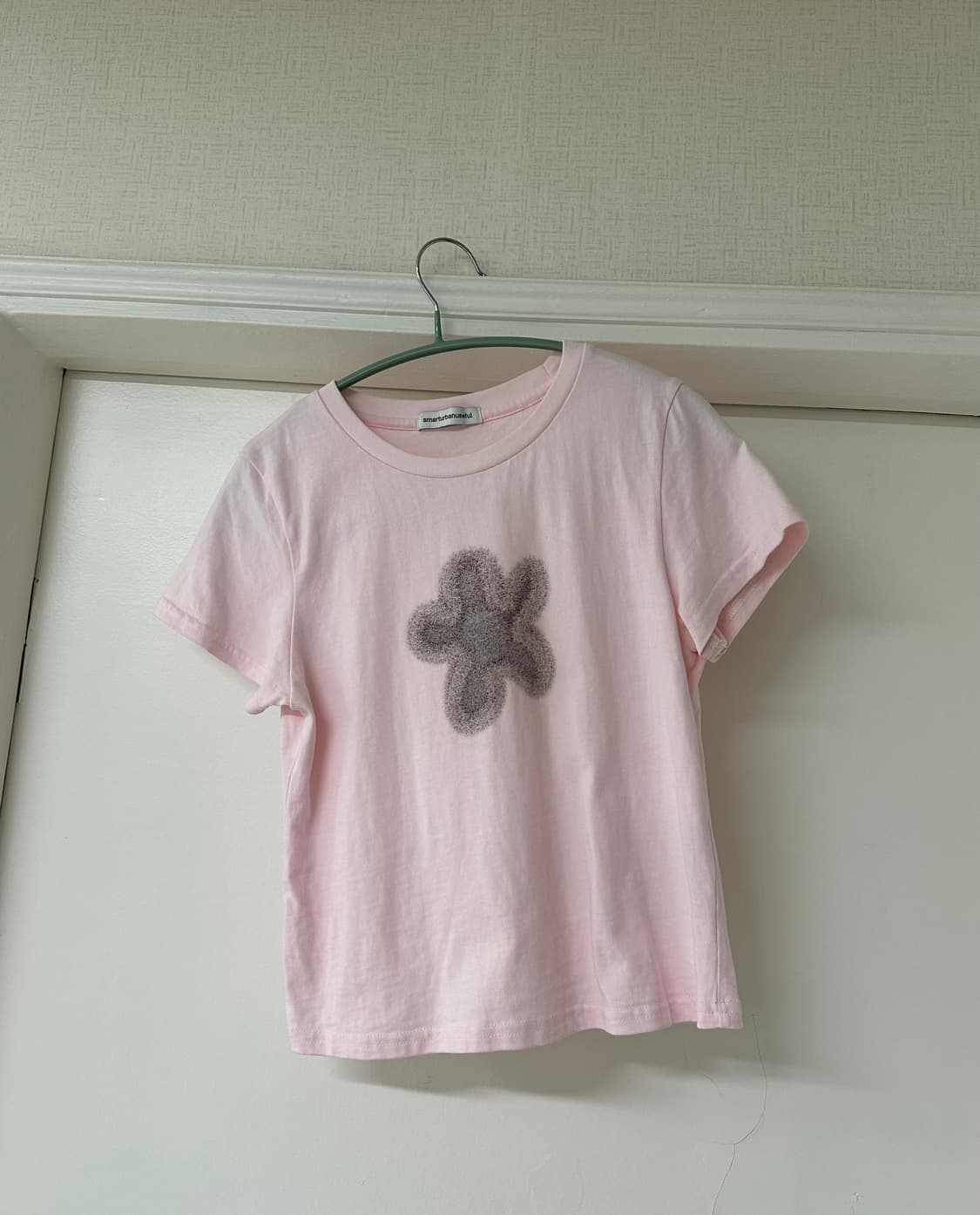 스마트어반유즈풀 SUU 코이세이오 퍼리 플라워 티셔츠 핑크 상품이미지3