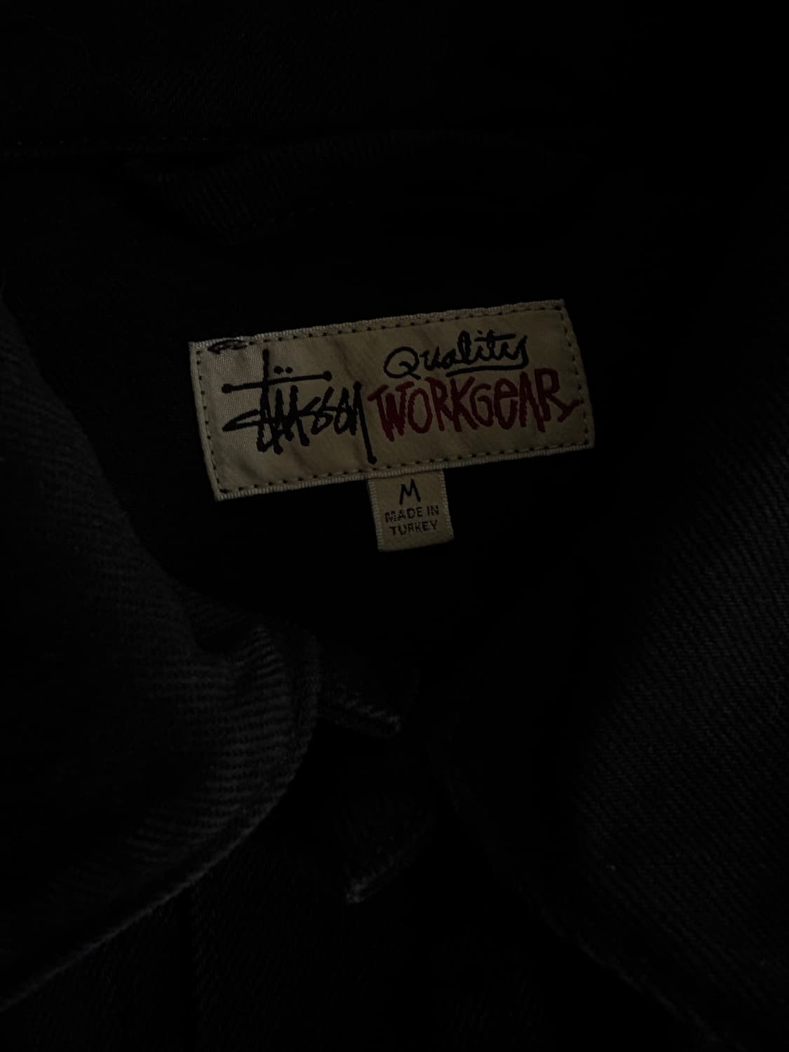 스투시 데님 트러커 자켓 블랙 M 상품이미지3