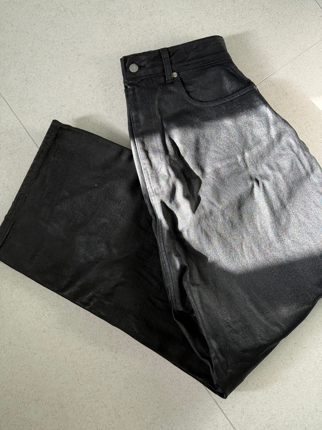 프로젝트gr 프로코콜 인덱스 백워드 코티드 데님 블랙 상품이미지5