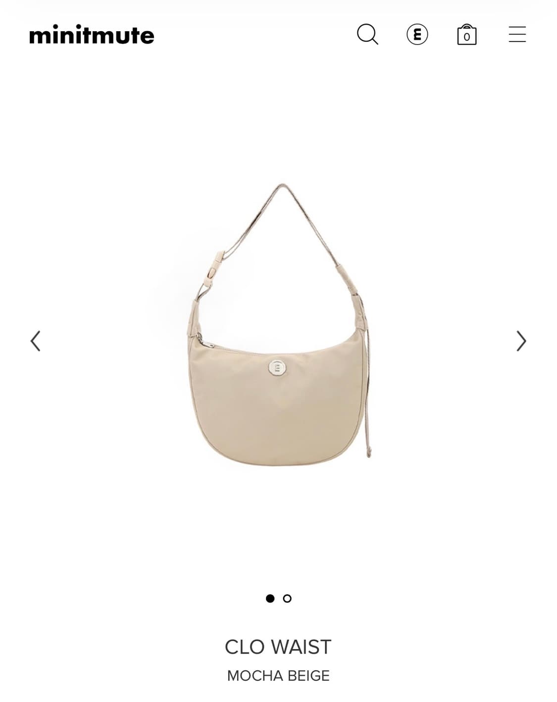 미닛뮤트 클로 웨이스트 모카 베이지 상품이미지1