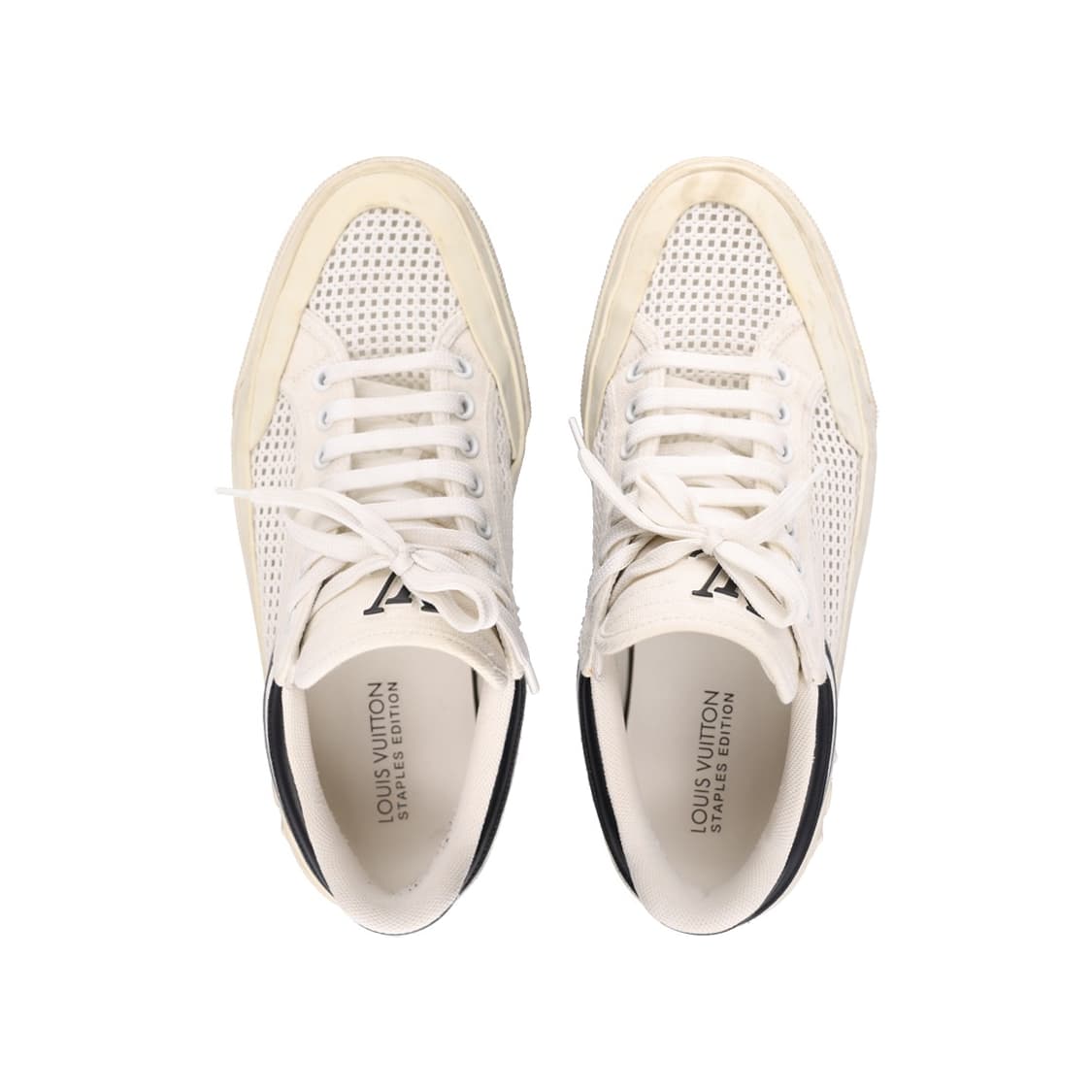 루이비통 1A5MJZ LV 스케이트 스니커즈 캔버스 화이트 5.5 상품이미지5