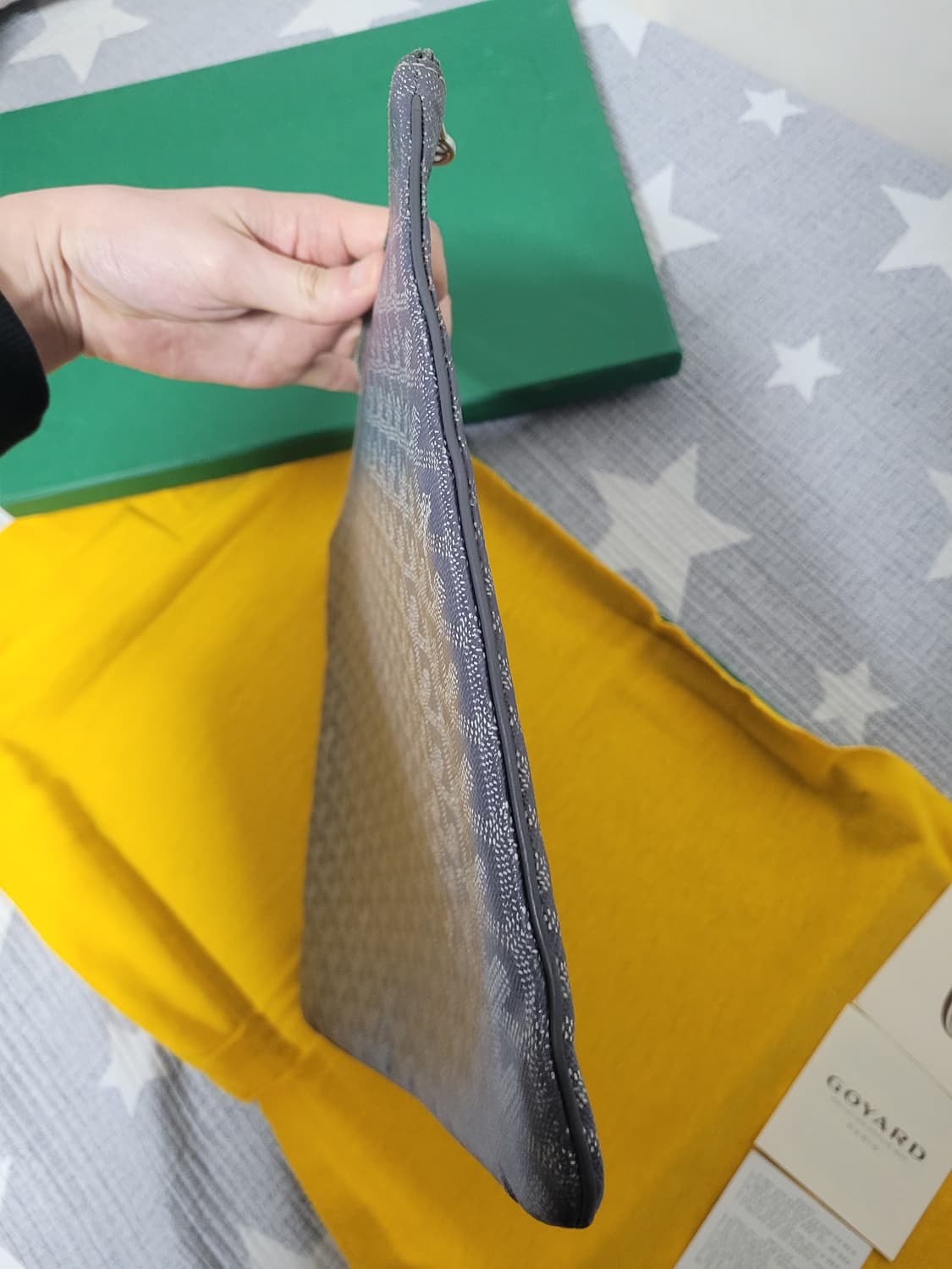 고야드 GM 세나 클러치 스폐셜컬러 그레이 상품이미지7