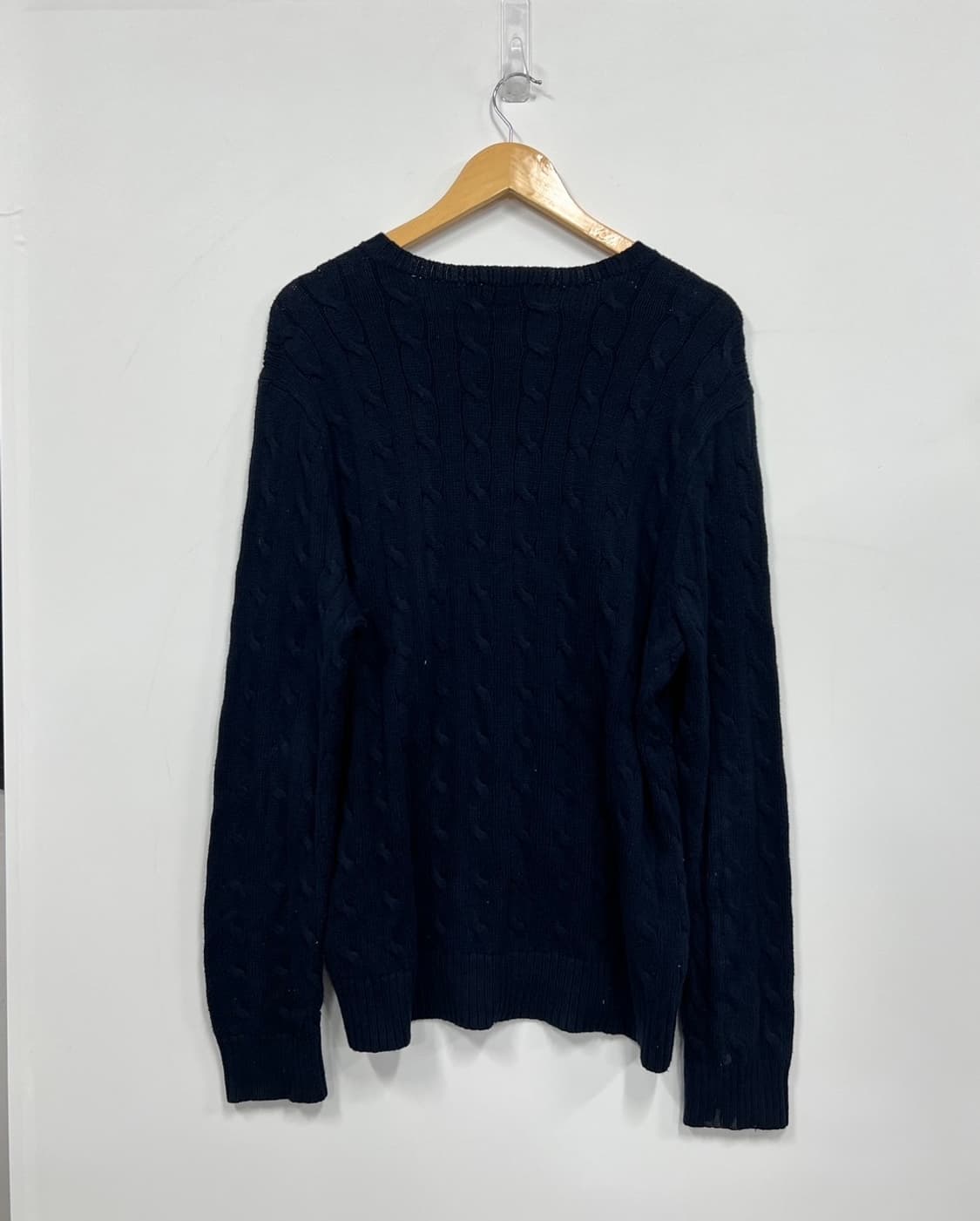 폴로 랄프로렌 네이비 케이블 꽈배기 니트 상품이미지5