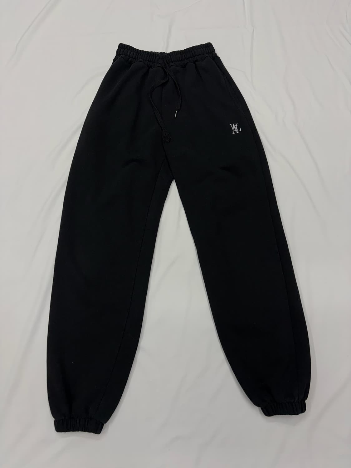 WOOALONG 우알롱 블랙 조거 팬츠 추리닝 바지 상품이미지1