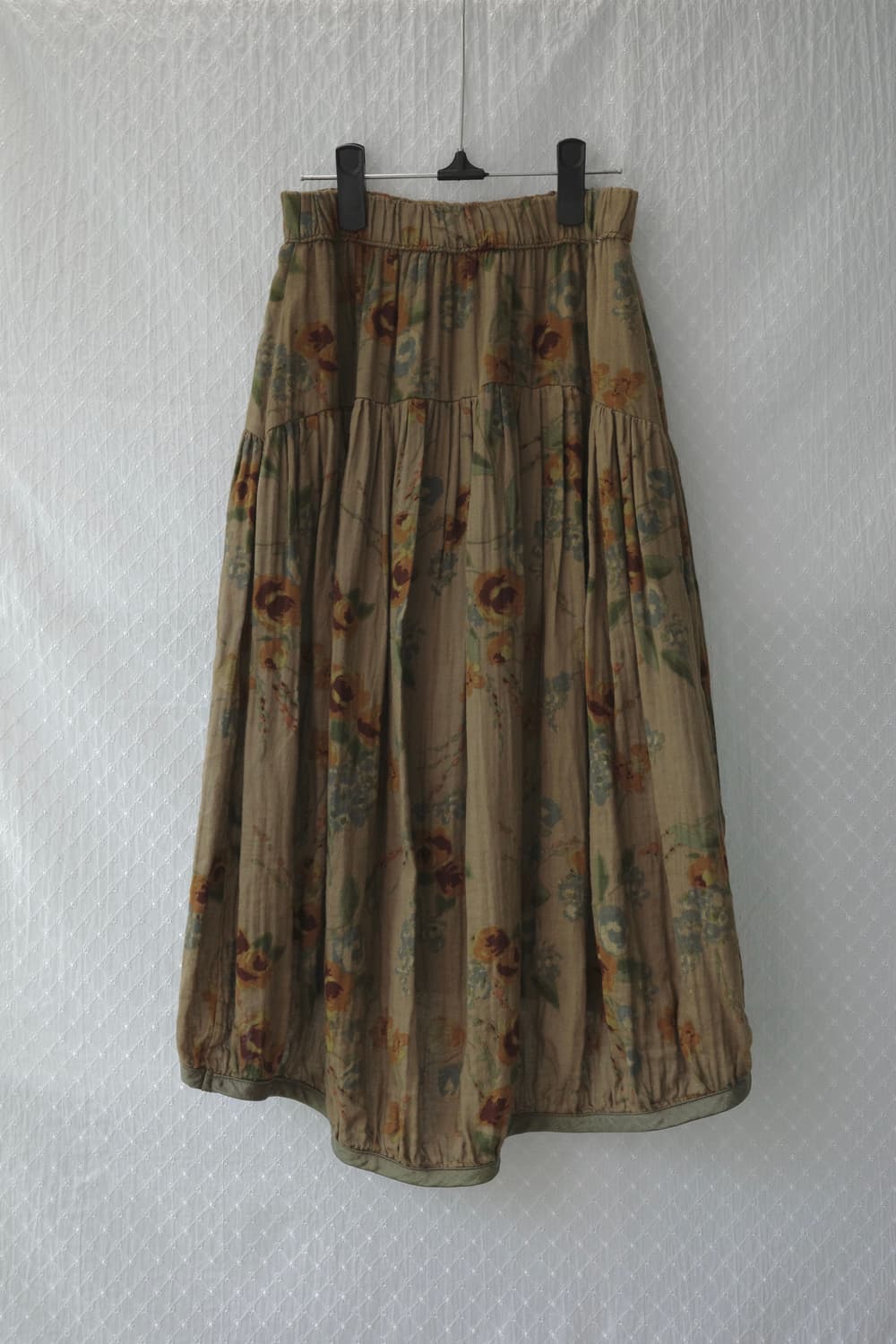 vintage flower unbalanced skirt 상품이미지2