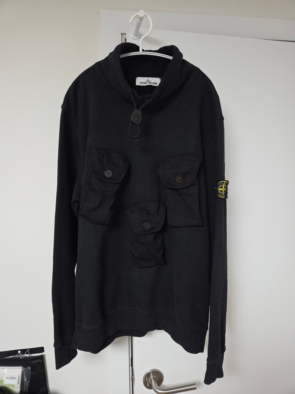 [매장판 민트급] 스톤아일랜드 하이넥 멀티포켓 탄창 맨투맨 L 상품이미지1