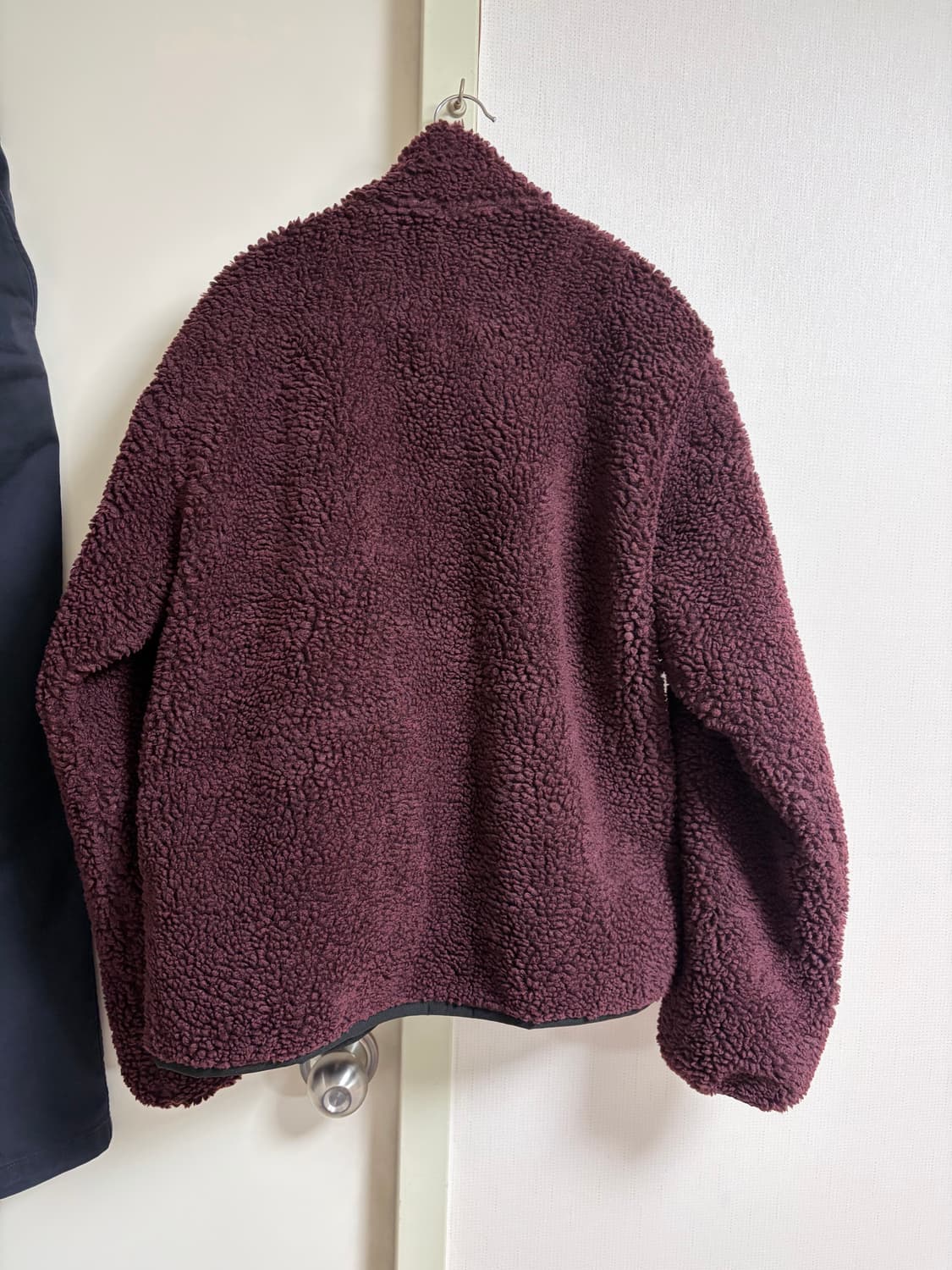 (M) 스투시 쉐르파 리버시블 자켓 버건디 새상품 상품이미지3