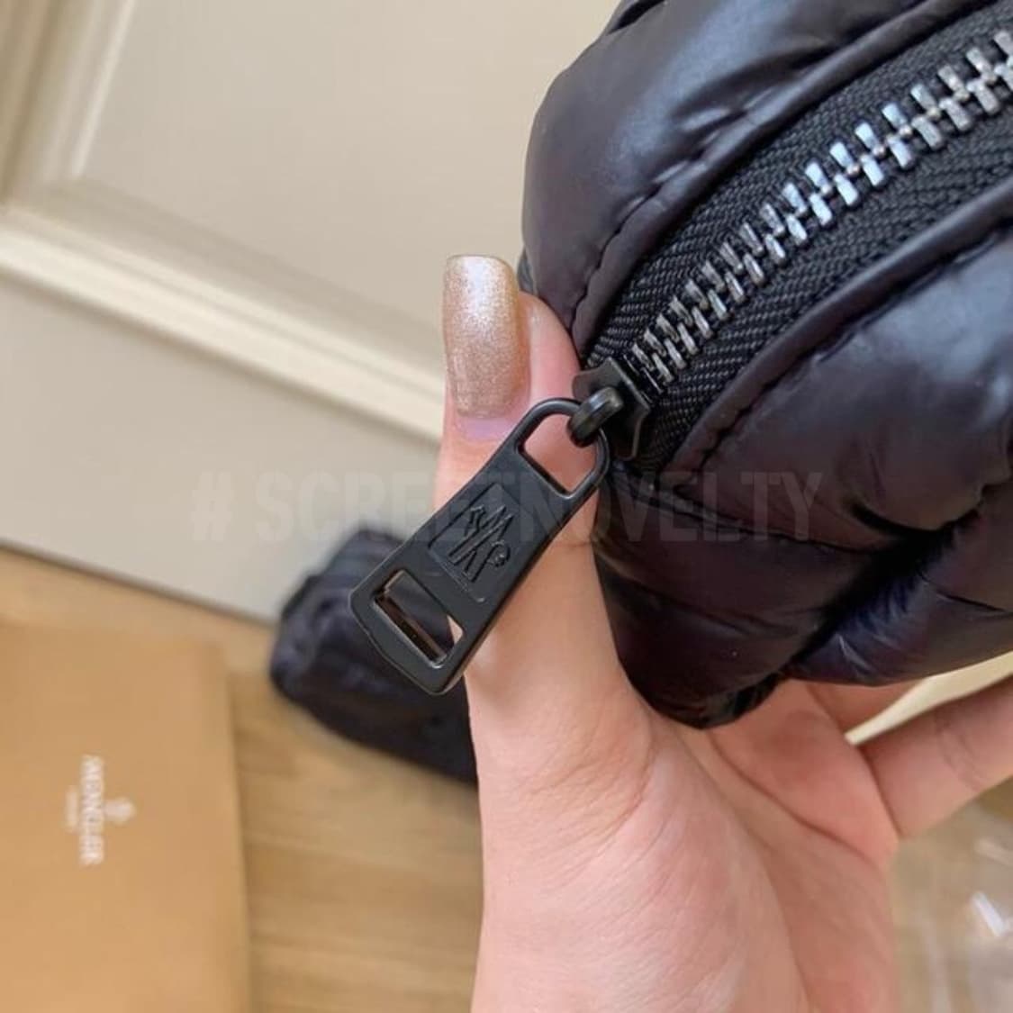 몽클레어뷰티 패딩파우치 골프파우치 퀄팅파우치 블랙 상품이미지7