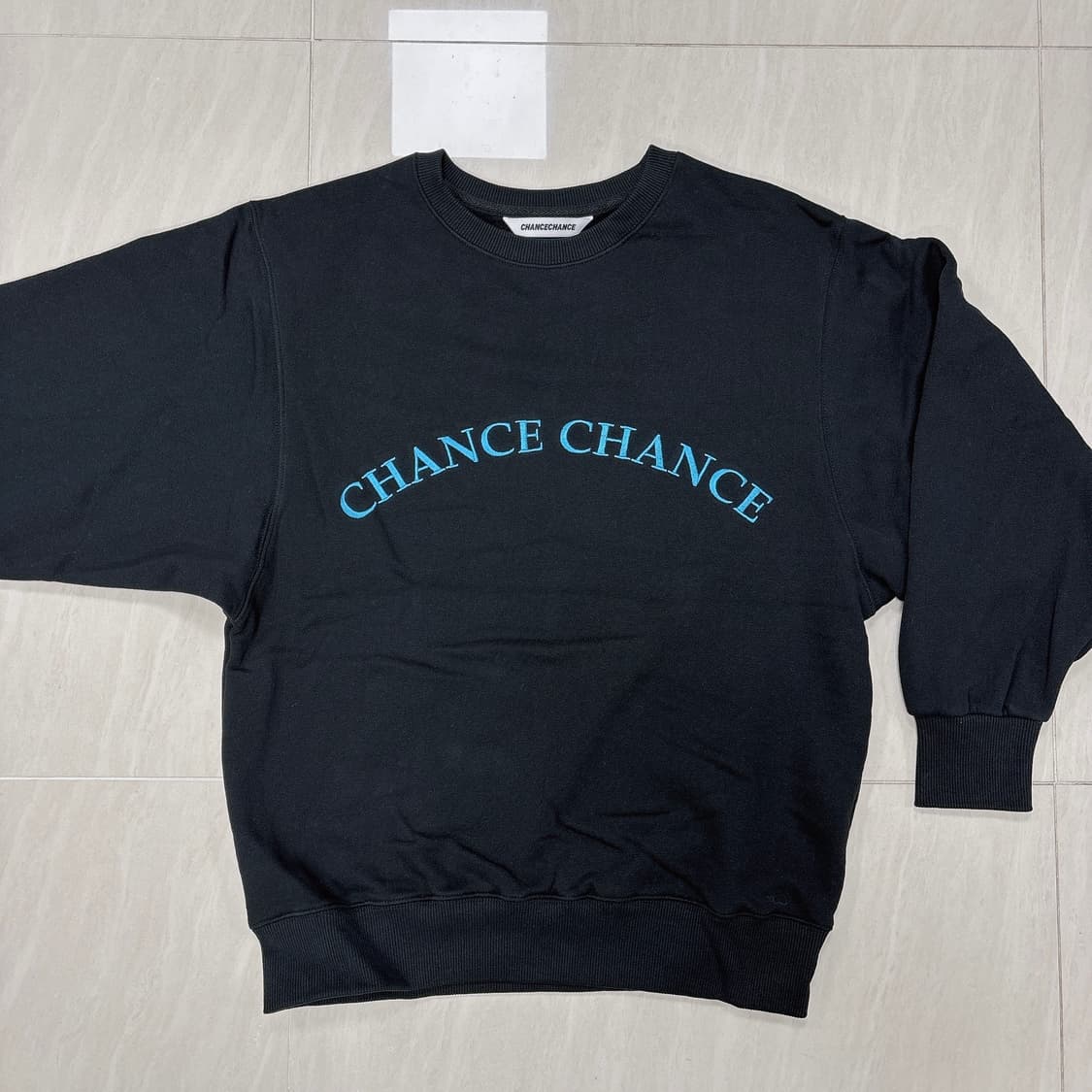 새제품 챈스챈스 기모 맨투맨 s 상품이미지1