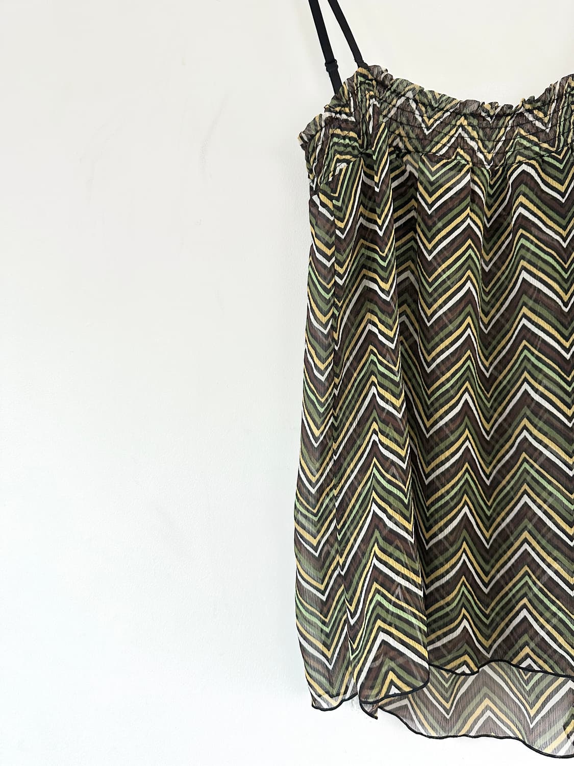 Palm tree sleeveless green & yellow 상품이미지2