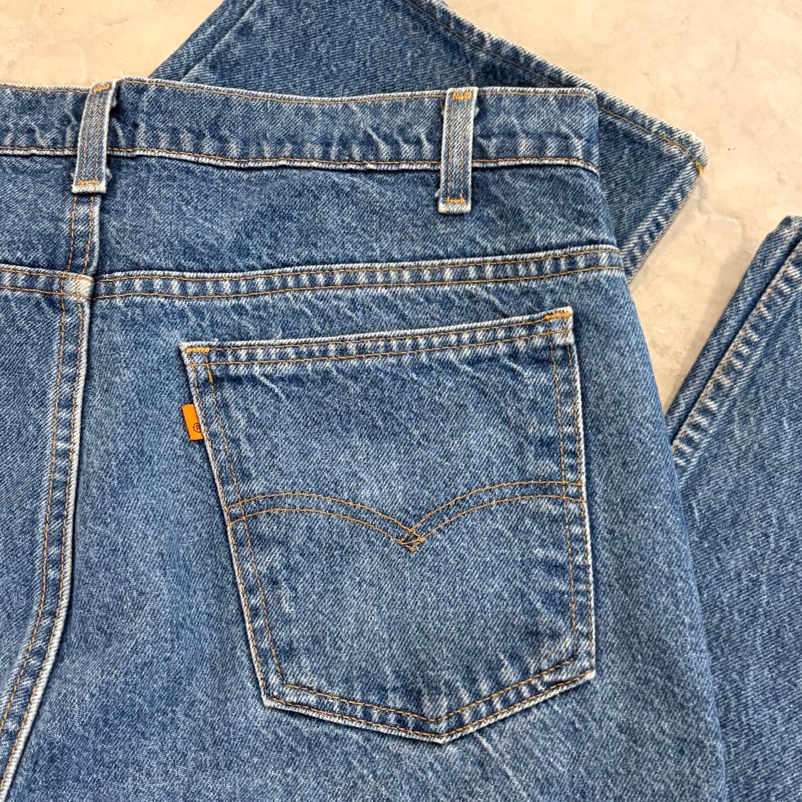 [36/32] 90s USA🇺🇸 리바이스 517 오렌지탭 중청 데님 상품이미지7