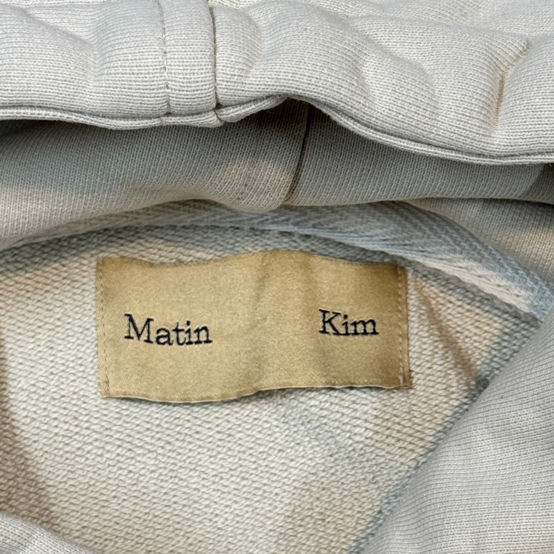 F) 마뗑킴 아이보리 헤비웨이트 후드티 상품이미지6