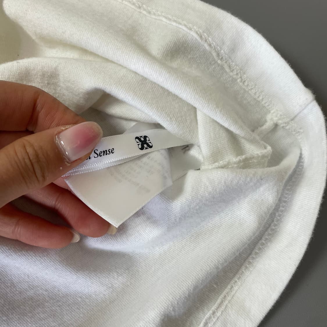 세터 클래식 로고 화이트 반팔티셔츠 XS 상품이미지6