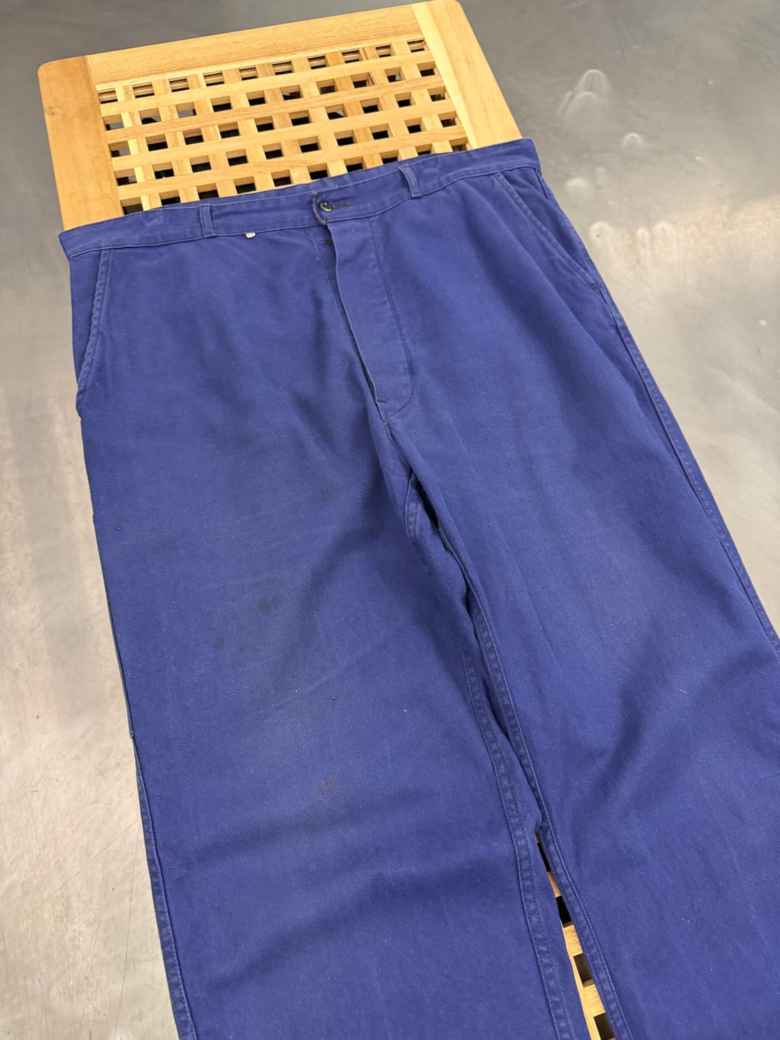 OLD MODEL WASHED NAVY FRENCH 프렌치워크팬츠  상품이미지5