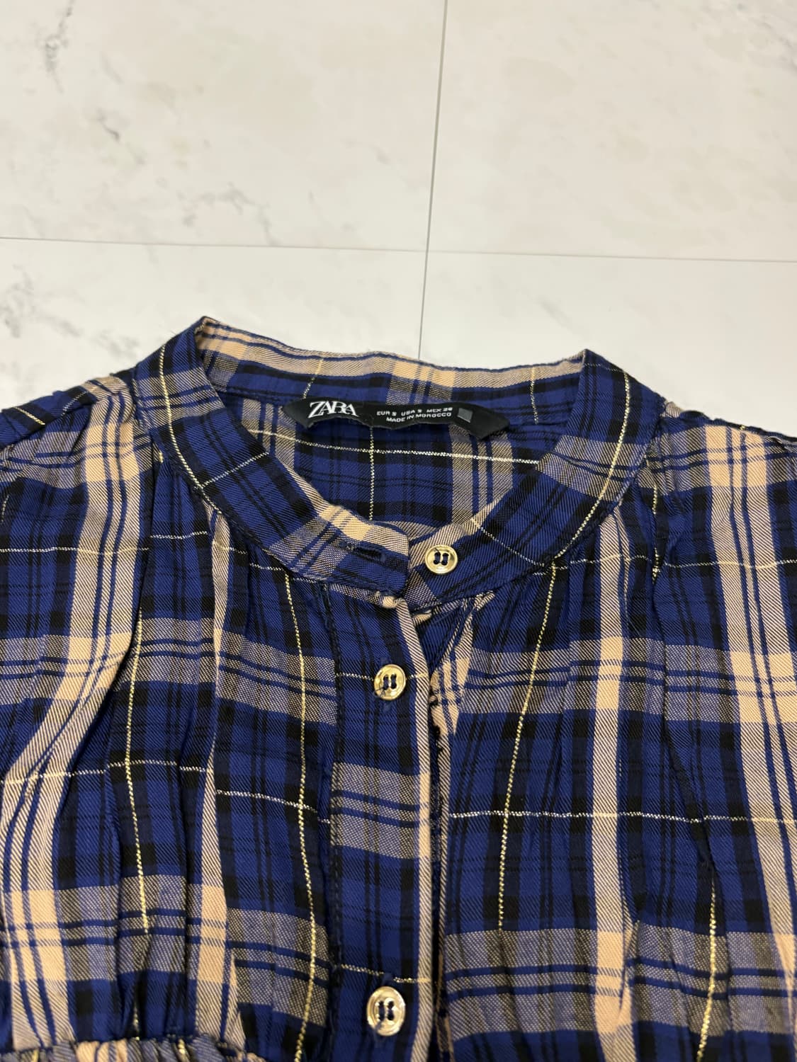 zara checkered shirt 상품이미지4