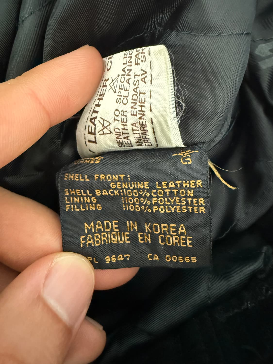 Vintage 레더 항공자켓 상품이미지10