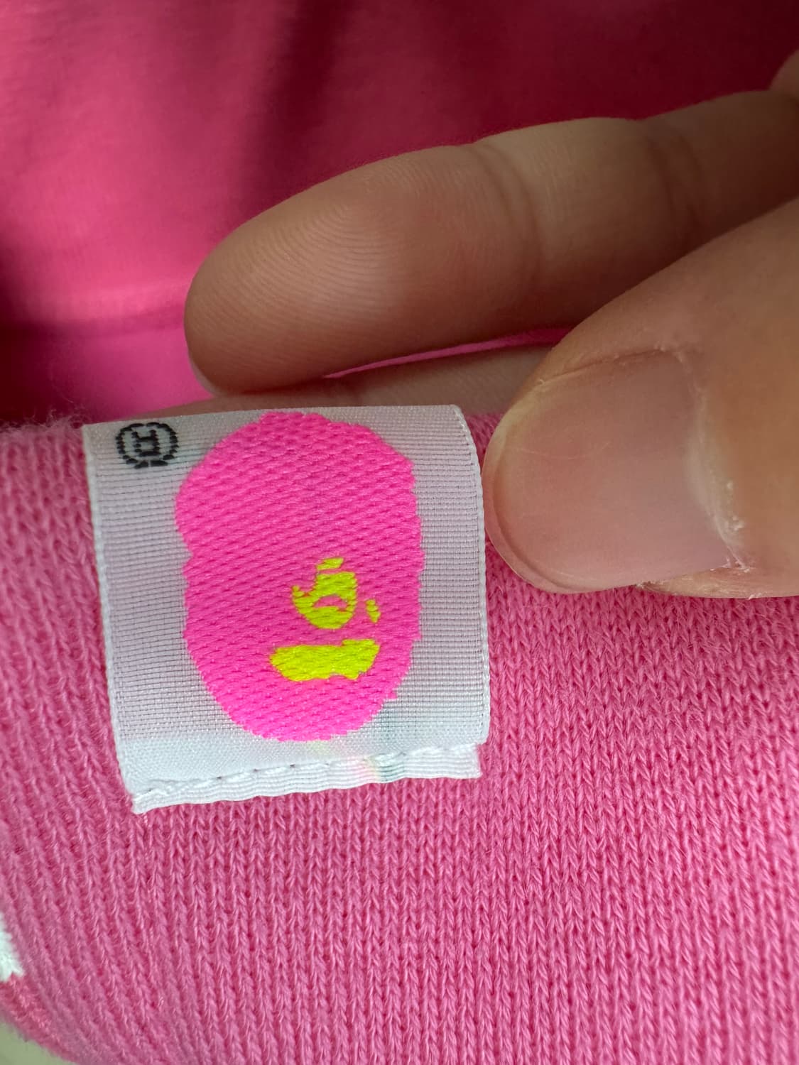 BAPE (A Bathing Ape) 핑크색 바시티 자켓 상품이미지4