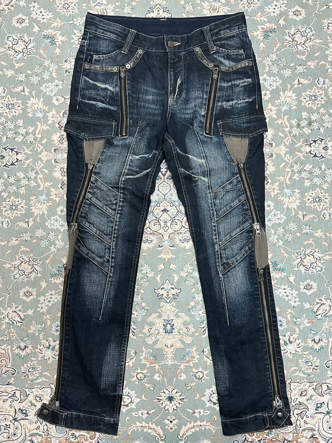 (30)PPFM 지퍼 디테일 데님 팬츠 상품이미지3