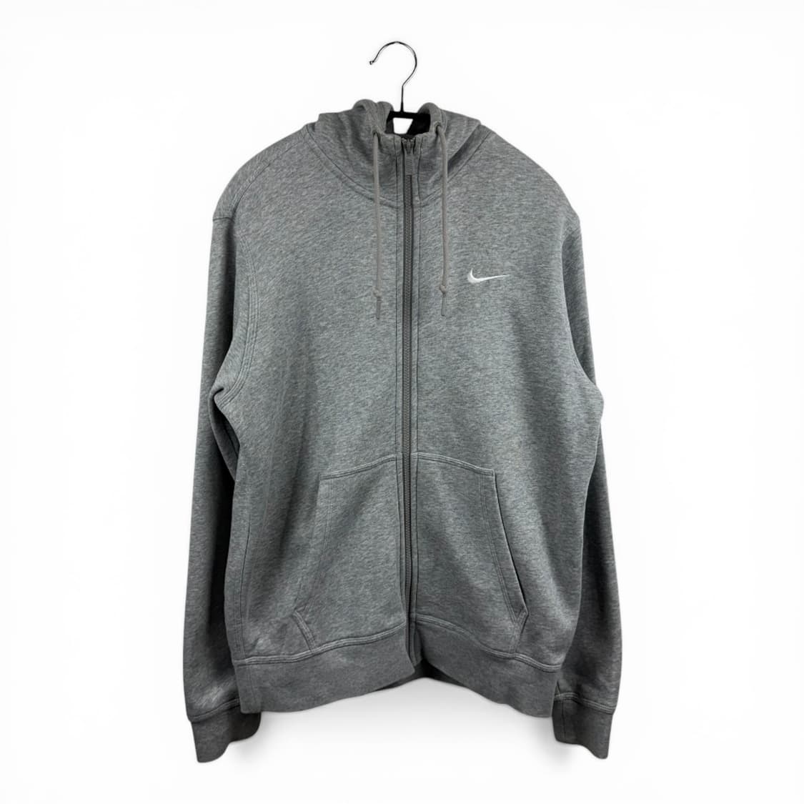 (L) 나이키 스우시 기모 후드집업 그레이 상품이미지1