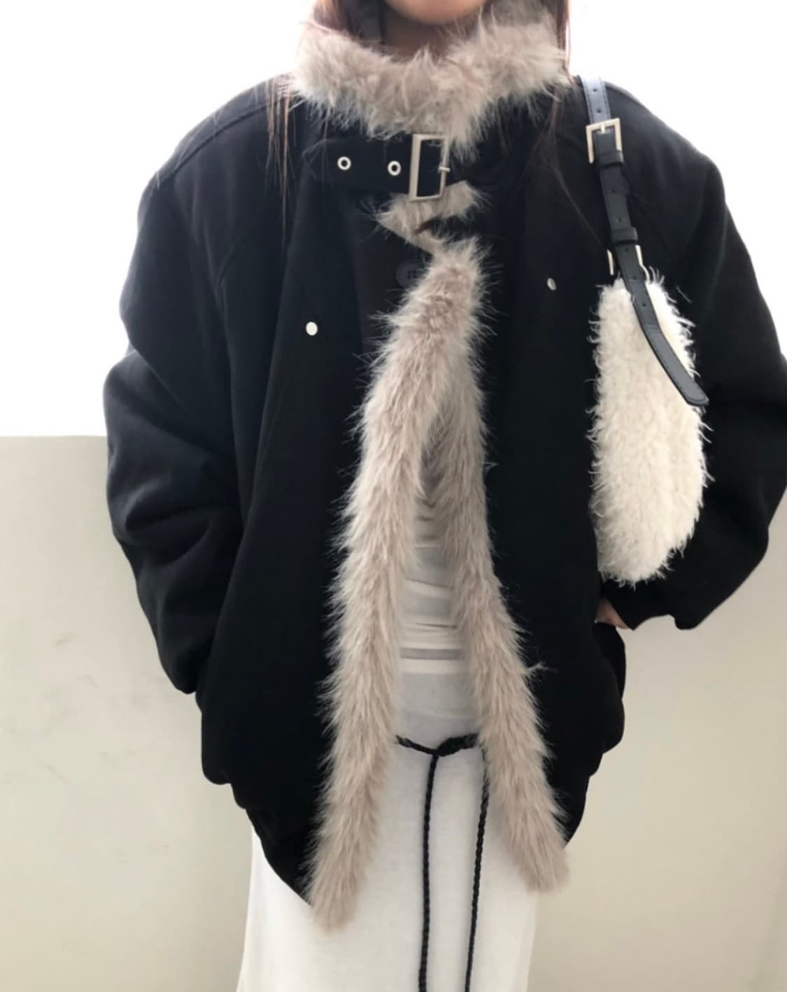 cenji 믹스 퍼 무스탕 상품이미지1