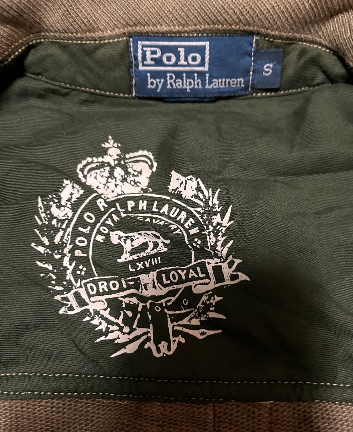 폴로 랄프로렌 밀리터리 야상 자켓 S 상품이미지4