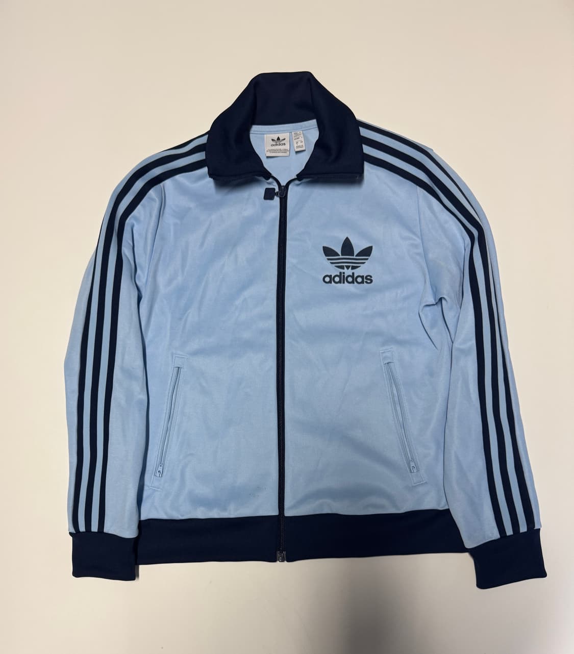 최신!! 여성 아디다스 24년도 클래식 트랙탑 져지 L 스카이블루 상품이미지1