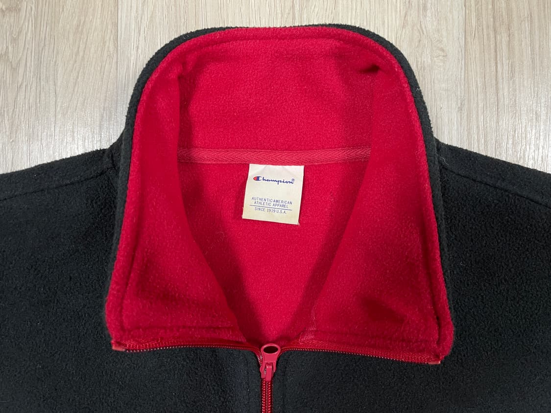 100~105) 90's 챔피온 재팬 레이싱팀 후리스 집업자켓(민트급) 상품이미지4