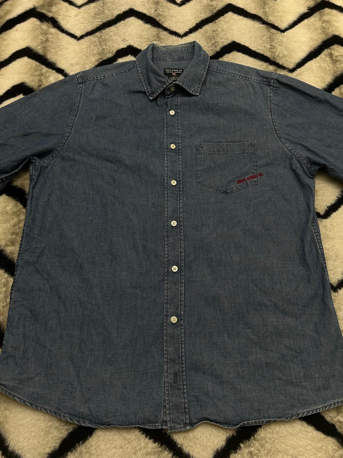 [XL]90s Polo Jeans 데님 셔츠 상품이미지3